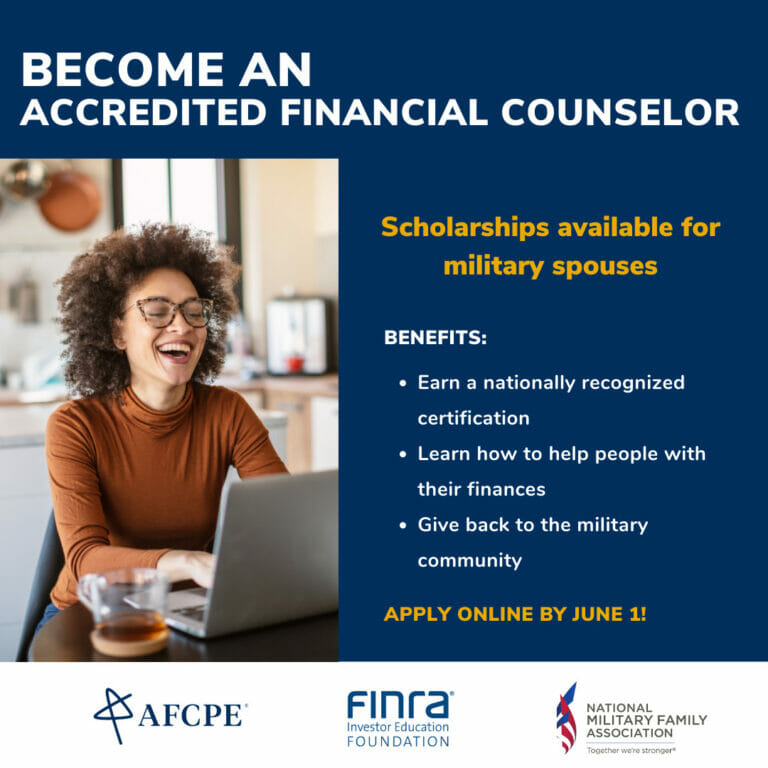 AFC online application deadline (military spouses)